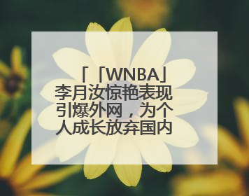 「WNBA」李月汝惊艳表现引爆外网，为个人成长放弃国内8倍年薪