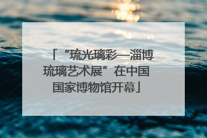 “琉光璃彩—淄博琉璃艺术展”在中国国家博物馆开幕