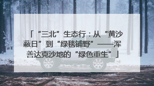 “三北”生态行：从“黄沙蔽日”到“绿毯铺野”——浑善达克沙地的“绿色重生”