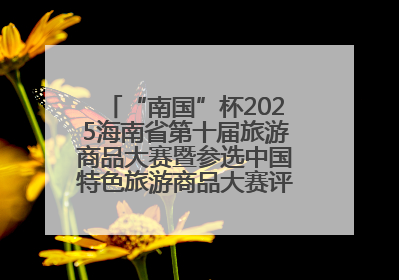 “南国”杯2025海南省第十届旅游商品大赛暨参选中国特色旅游商品大赛评选活动启幕