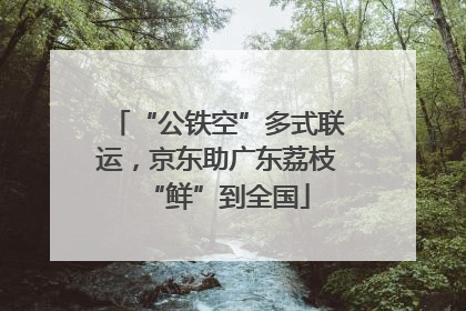 “公铁空”多式联运，京东助广东荔枝“鲜”到全国