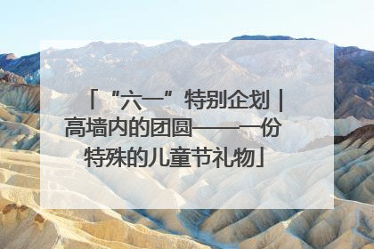 “六一”特别企划｜高墙内的团圆——一份特殊的儿童节礼物