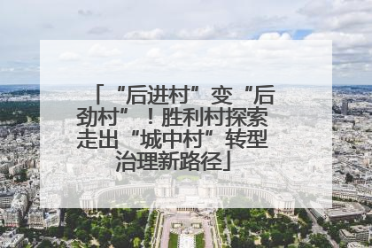 “后进村”变“后劲村”！胜利村探索走出“城中村”转型治理新路径
