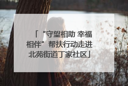 “守望相助 幸福相伴”帮扶行动走进北苑街道丁家社区