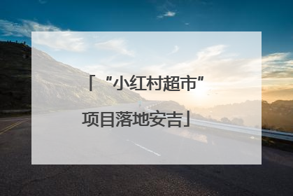 “小红村超市”项目落地安吉