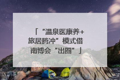 “温泉医康养+旅居腾冲”模式借南博会“出圈”