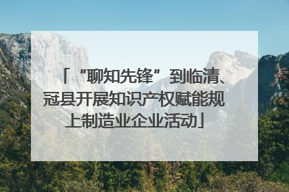 “聊知先锋”到临清、冠县开展知识产权赋能规上制造业企业活动