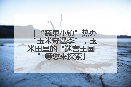 “蔬果小镇”热办“玉米奇遇季”，玉米田里的“迷宫王国”等您来探索