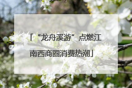 “龙舟溪游”点燃江南西商圈消费热潮
