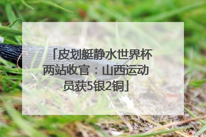 皮划艇静水世界杯两站收官：山西运动员获5银2铜