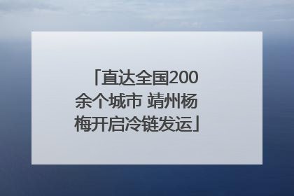 直达全国200余个城市 靖州杨梅开启冷链发运