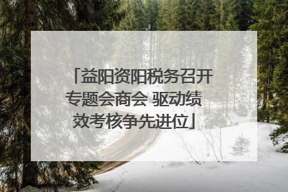 益阳资阳税务召开专题会商会 驱动绩效考核争先进位