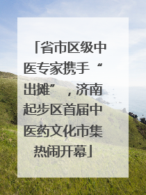 省市区级中医专家携手“出摊”，济南起步区首届中医药文化市集热闹开幕