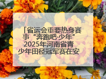 省运会重要热身赛事“奔跑吧·少年”2025年河南省青少年田径冠军赛在安阳拉开序幕