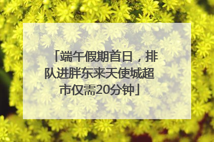 端午假期首日，排队进胖东来天使城超市仅需20分钟
