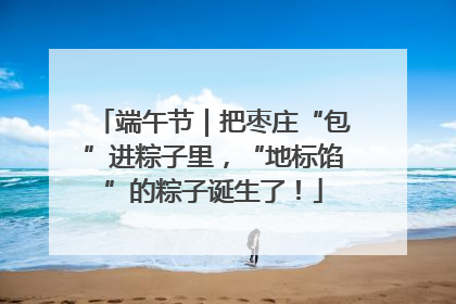 端午节｜把枣庄“包”进粽子里，“地标馅”的粽子诞生了！