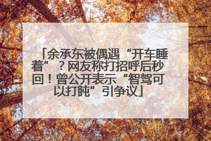 余承东被偶遇“开车睡着”？网友称打招呼后秒回！曾公开表示“智驾可以打盹”引争议