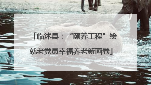 临沭县：“颐养工程”绘就老党员幸福养老新画卷