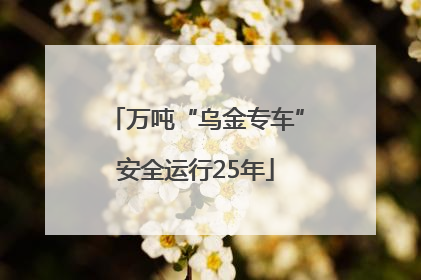 万吨“乌金专车”安全运行25年