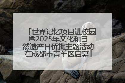 世界记忆项目进校园暨2025年文化和自然遗产日侨批主题活动在成都市青羊区启幕