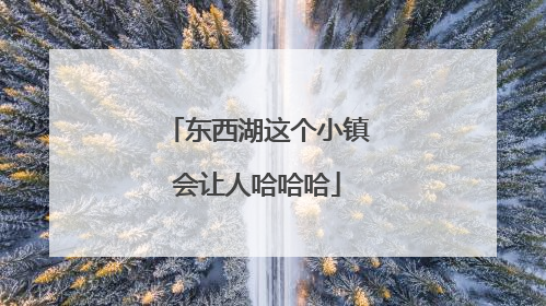东西湖这个小镇会让人哈哈哈