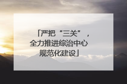 严把“三关”，全力推进综治中心规范化建设