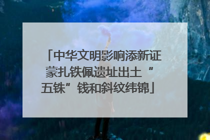 中华文明影响添新证 蒙扎铁佩遗址出土“五铢”钱和斜纹纬锦