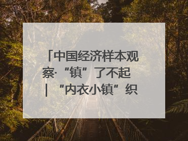 中国经济样本观察·“镇”了不起｜“内衣小镇”织出500亿元“里子产业”