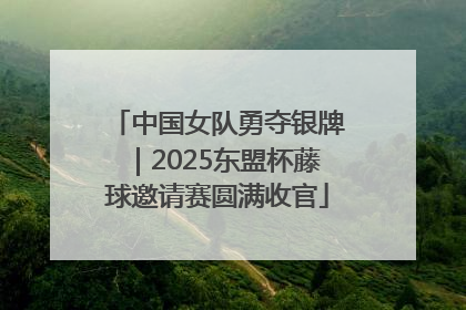 中国女队勇夺银牌｜2025东盟杯藤球邀请赛圆满收官