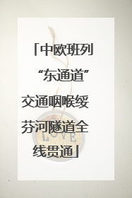 中欧班列“东通道”交通咽喉绥芬河隧道全线贯通