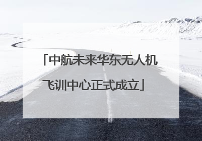 中航未来华东无人机飞训中心正式成立
