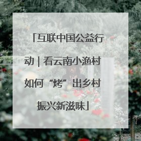 互联中国公益行动｜看云南小渔村如何“烤”出乡村振兴新滋味