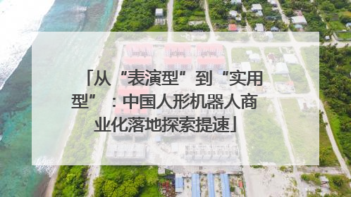 从“表演型”到“实用型”：中国人形机器人商业化落地探索提速