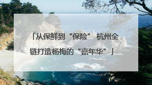 从保鲜到“保险” 杭州全链打造杨梅的“嘉年华”