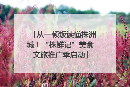 从一顿饭读懂株洲城！“株鲜记”美食文旅推广季启动