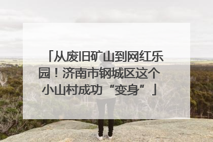 从废旧矿山到网红乐园！济南市钢城区这个小山村成功“变身”
