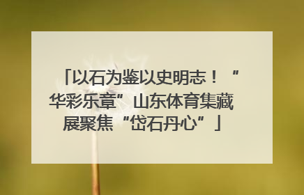 以石为鉴以史明志！“华彩乐章”山东体育集藏展聚焦“岱石丹心”