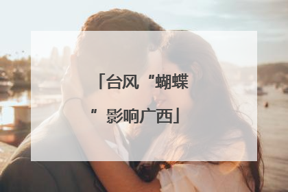 台风“蝴蝶”影响广西