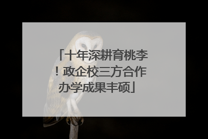 十年深耕育桃李！政企校三方合作办学成果丰硕