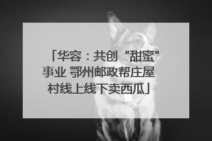 华容：共创“甜蜜”事业 鄂州邮政帮庄屋村线上线下卖西瓜