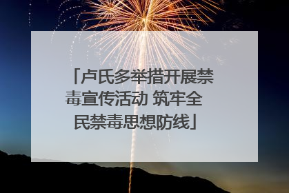 卢氏多举措开展禁毒宣传活动 筑牢全民禁毒思想防线