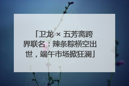 卫龙 × 五芳斋跨界联名:辣条粽横空出世,端午市场掀狂澜