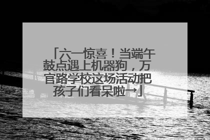 六一惊喜！当端午鼓点遇上机器狗，万官路学校这场活动把孩子们看呆啦→