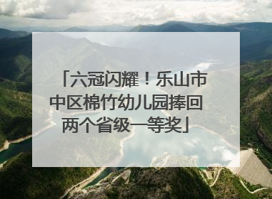 六冠闪耀！乐山市中区棉竹幼儿园捧回两个省级一等奖