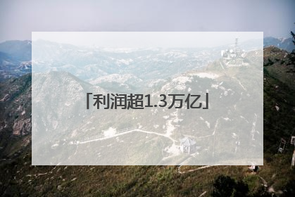 利润超1.3万亿