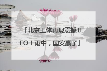 北京工体再现震撼TIFO！雨中，国安赢了