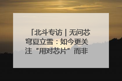 北斗专访｜无问芯穹夏立雪：如今更关注“用对芯片”而非“用贵芯片”