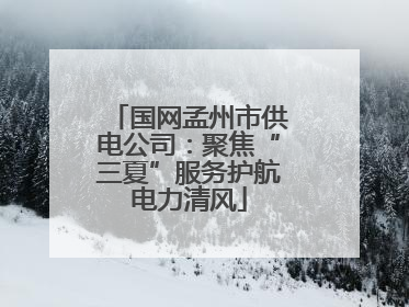 国网孟州市供电公司：聚焦“三夏”服务护航电力清风