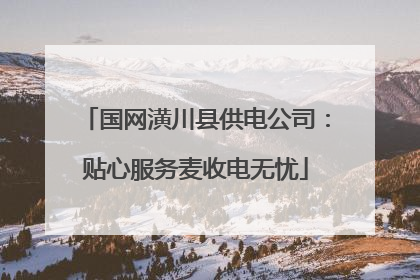 国网潢川县供电公司：贴心服务麦收电无忧