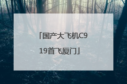 国产大飞机C919首飞厦门